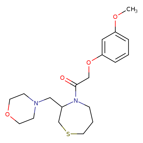 2-(3-methoxyphenoxy)-1-{3-[(morpholin-4-yl)methyl]-1,4-thiazepan-4-yl}ethan-1-one