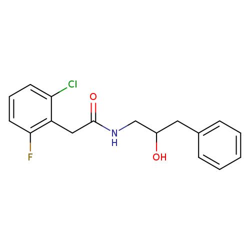 2-(2-chloro-6-fluorophenyl)-N-(2-hydroxy-3-phenylpropyl)acetamide
