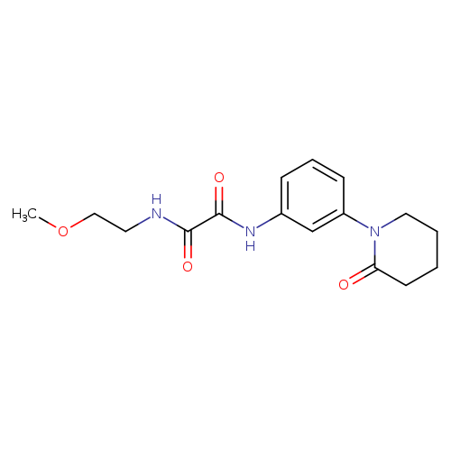 N-(2-methoxyethyl)-N'-[3-(2-oxopiperidin-1-yl)phenyl]ethanediamide