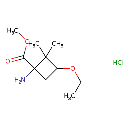 methyl 1-amino-3-ethoxy-2,2-dimethylcyclobutane-1-carboxylate hydrochloride