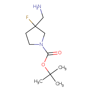 1-Pyrrolidinecarboxylic acid, 3-(aminomethyl)-3-fluoro-, 1,1-dimethylethyl ester