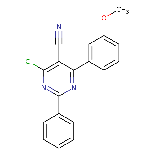 4-chloro-6-(3-methoxyphenyl)-2-phenylpyrimidine-5-carbonitrile