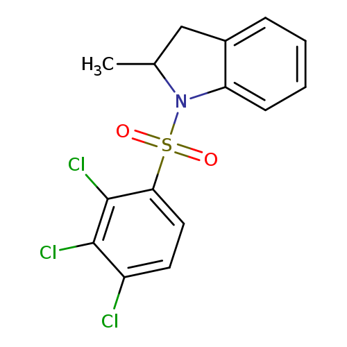 2-methyl-1-(2,3,4-trichlorobenzenesulfonyl)-2,3-dihydro-1H-indole