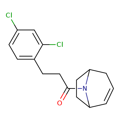 1-{8-azabicyclo[3.2.1]oct-2-en-8-yl}-3-(2,4-dichlorophenyl)propan-1-one