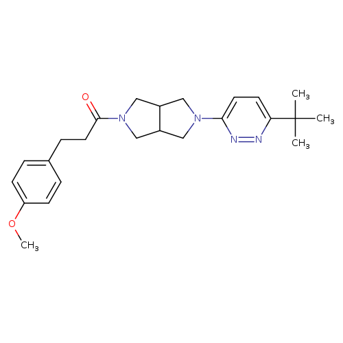 1-[5-(6-tert-butylpyridazin-3-yl)-octahydropyrrolo[3,4-c]pyrrol-2-yl]-3-(4-methoxyphenyl)propan-1-one