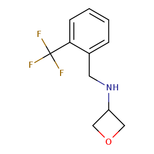 N-([2-(Trifluoromethyl)phenyl]methyl)oxetan-3-amine
