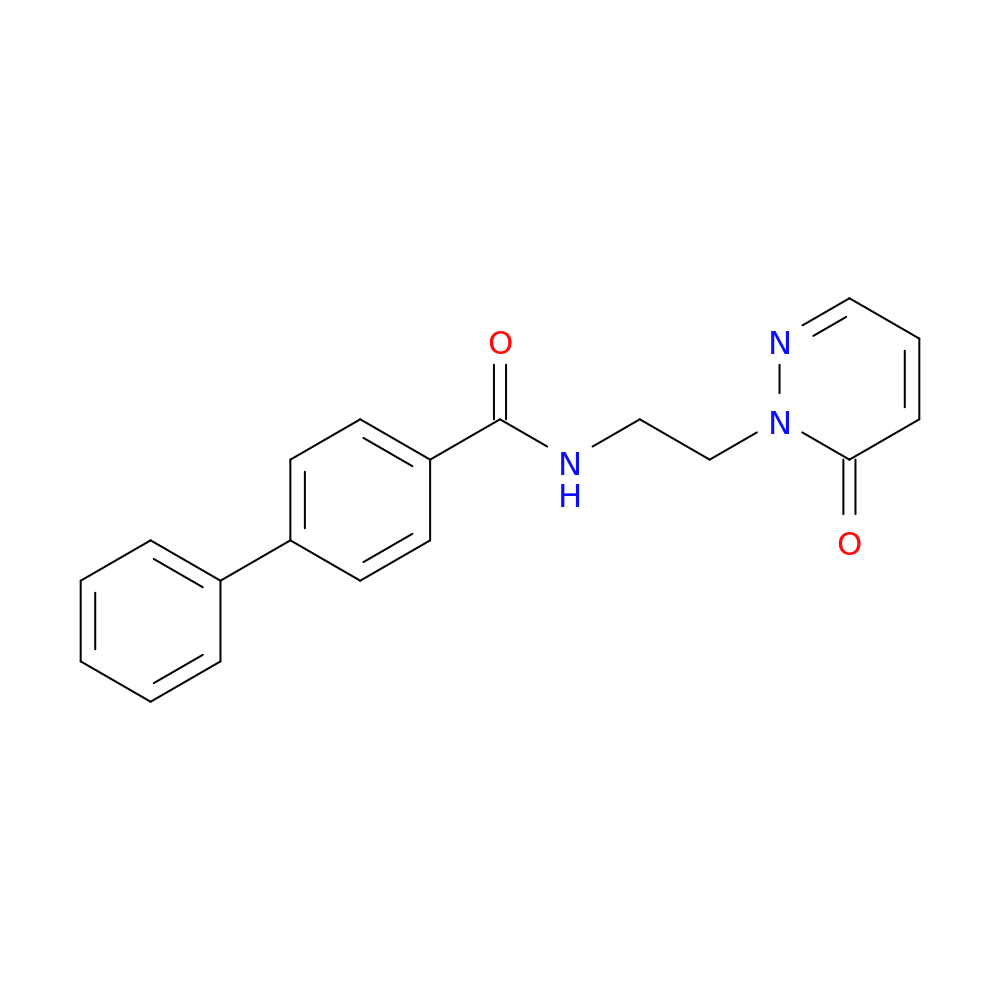 N-[2-(6-oxo-1,6-dihydropyridazin-1-yl)ethyl]-[1,1'-biphenyl]-4-carboxamide