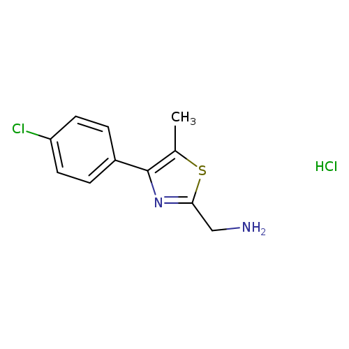 [4-(4-chlorophenyl)-5-methyl-1,3-thiazol-2-yl]methanamine hydrochloride