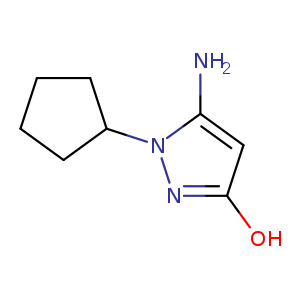 5-Amino-1-cyclopentyl-1H-pyrazol-3-ol