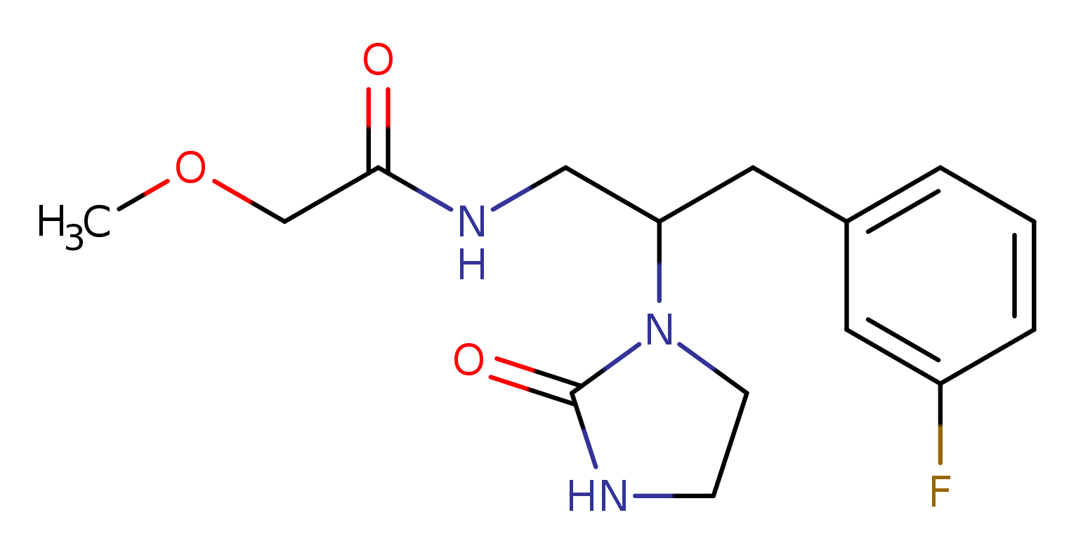 N-[3-(3-fluorophenyl)-2-(2-oxoimidazolidin-1-yl)propyl]-2-methoxyacetamide