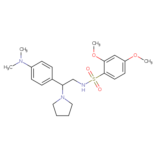 N-{2-[4-(dimethylamino)phenyl]-2-(pyrrolidin-1-yl)ethyl}-2,4-dimethoxybenzene-1-sulfonamide