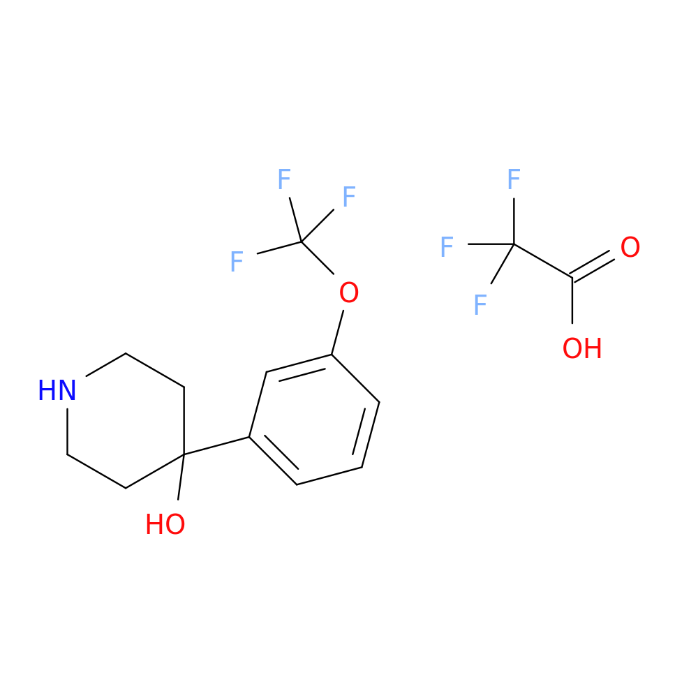 4-[3-(Trifluoromethoxy)phenyl]piperidin-4-ol; trifluoroacetic acid