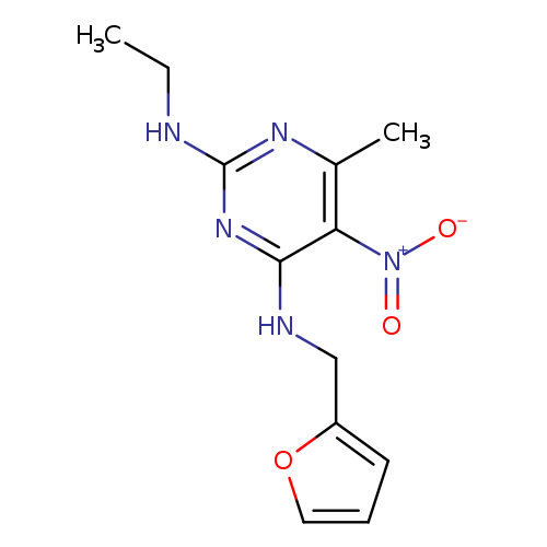N2-ethyl-N4-[(furan-2-yl)methyl]-6-methyl-5-nitropyrimidine-2,4-diamine