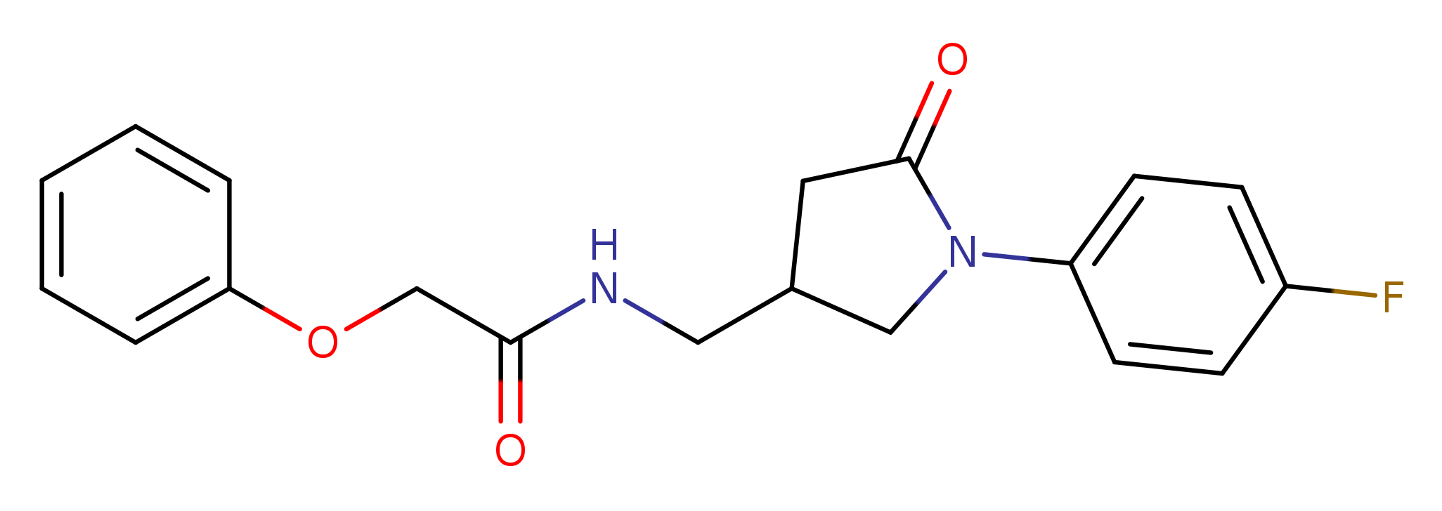 N-{[1-(4-fluorophenyl)-5-oxopyrrolidin-3-yl]methyl}-2-phenoxyacetamide
