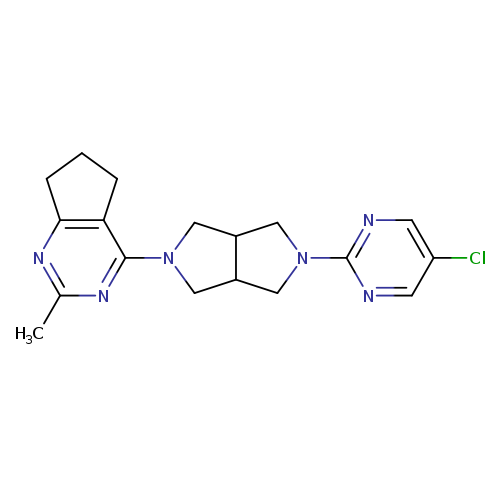 5-chloro-2-(5-{2-methyl-5H,6H,7H-cyclopenta[d]pyrimidin-4-yl}-octahydropyrrolo[3,4-c]pyrrol-2-yl)pyrimidine