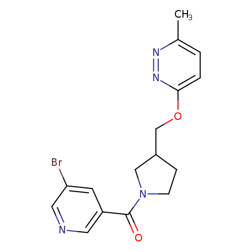 3-{[1-(5-bromopyridine-3-carbonyl)pyrrolidin-3-yl]methoxy}-6-methylpyridazine
