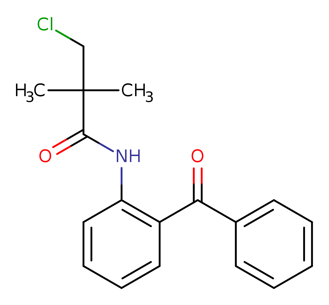 N-(2-benzoylphenyl)-3-chloro-2,2-dimethylpropanamide