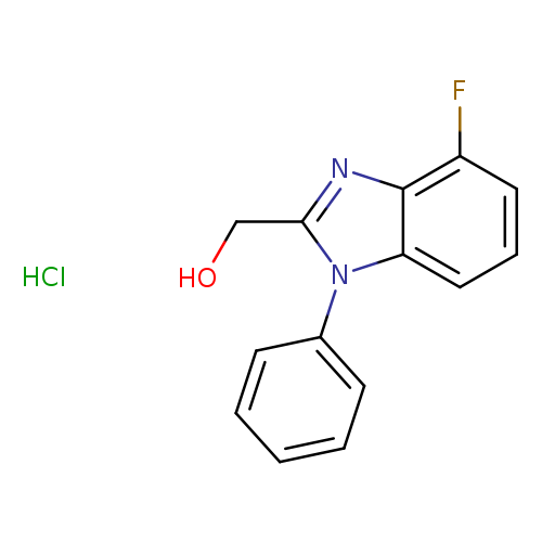 (4-fluoro-1-phenyl-1H-1,3-benzodiazol-2-yl)methanolhydrochloride