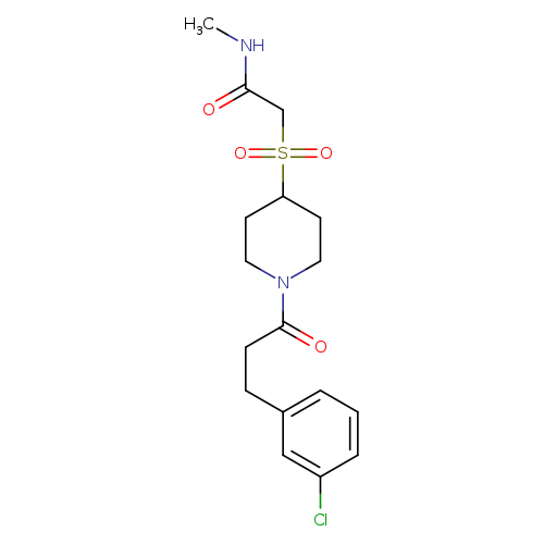2-({1-[3-(3-chlorophenyl)propanoyl]piperidin-4-yl}sulfonyl)-N-methylacetamide