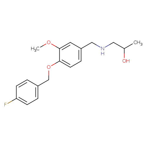 1-({4-[(4-fluorobenzyl)oxy]-3-methoxybenzyl}amino)-2-propanol