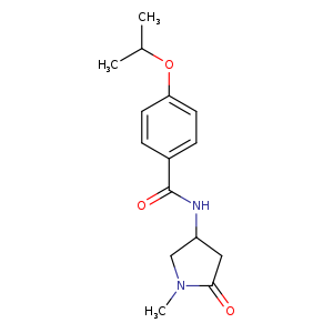 N-(1-methyl-5-oxopyrrolidin-3-yl)-4-(propan-2-yloxy)benzamide