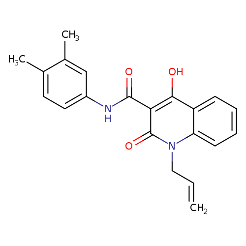 N-(3,4-dimethylphenyl)-4-hydroxy-2-oxo-1-(prop-2-en-1-yl)-1,2-dihydroquinoline-3-carboxamide