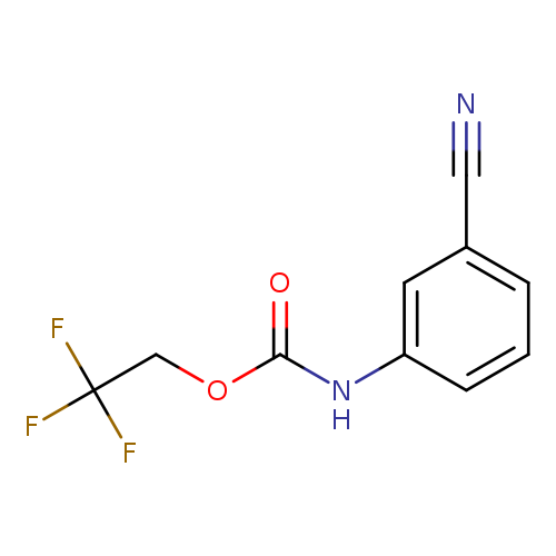 2,2,2-trifluoroethyl N-(3-cyanophenyl)carbamate