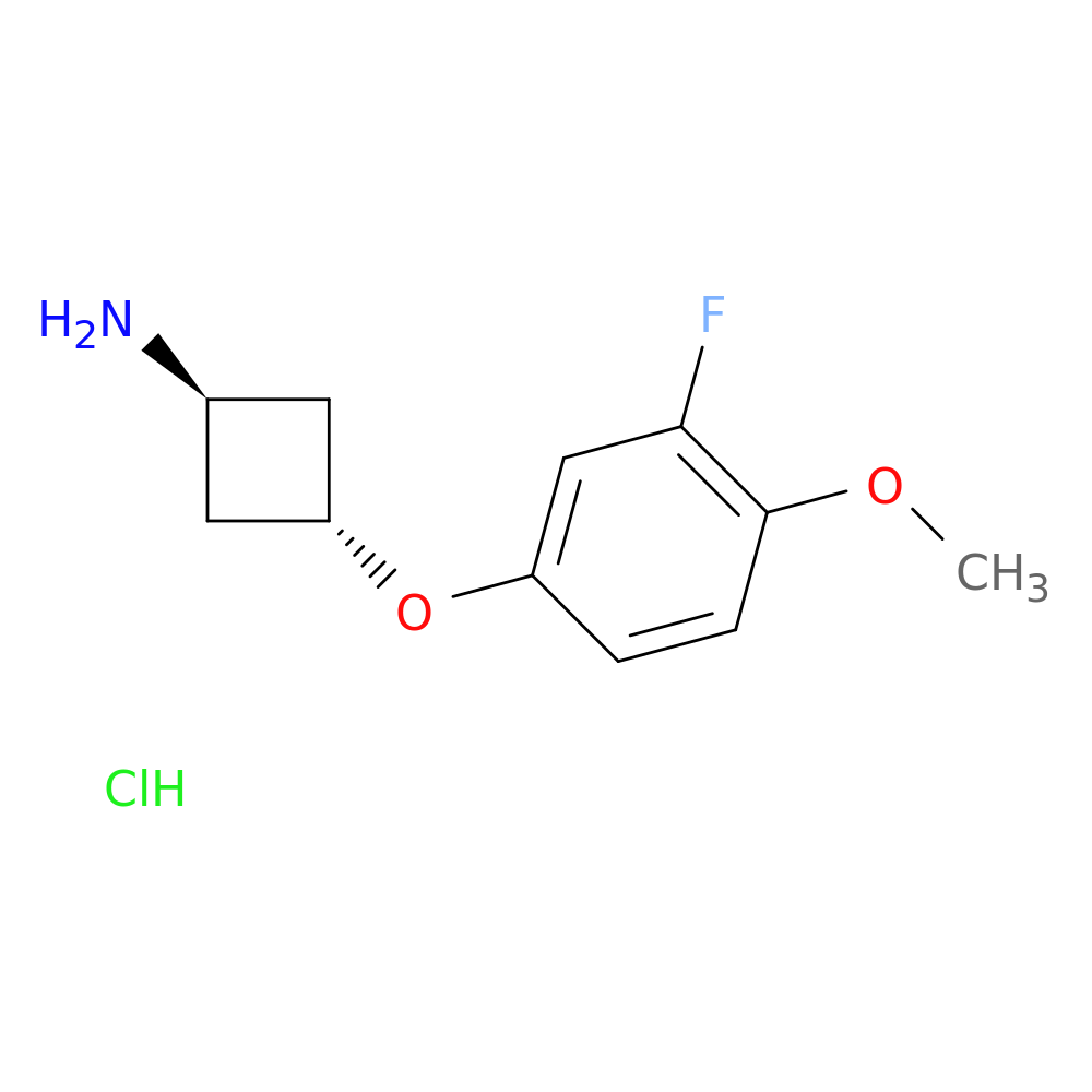 trans-3-(3-Fluoro-4-methoxyphenoxy)cyclobutanamine hydrochloride