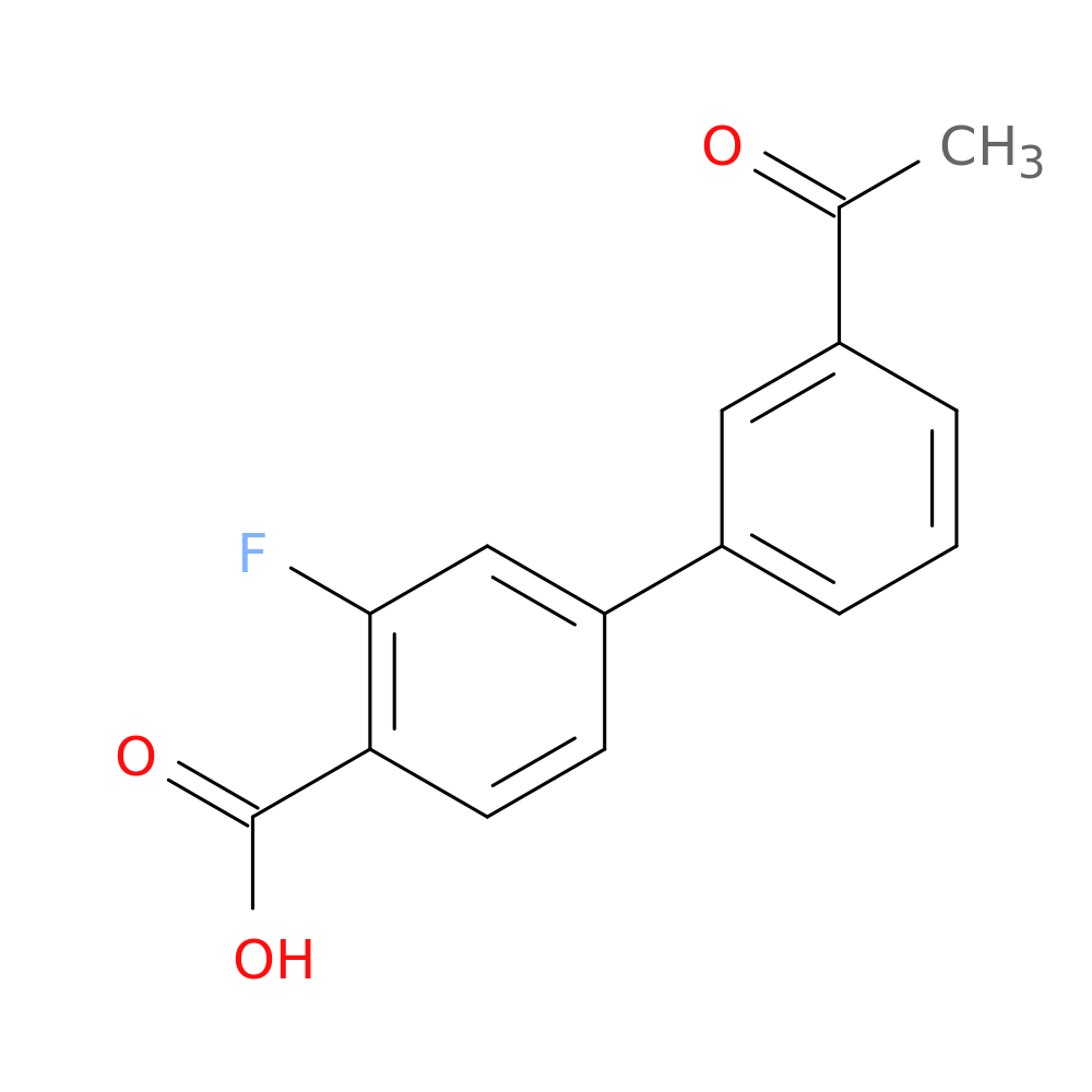 4-(3-Acetylphenyl)-2-fluorobenzoic acid