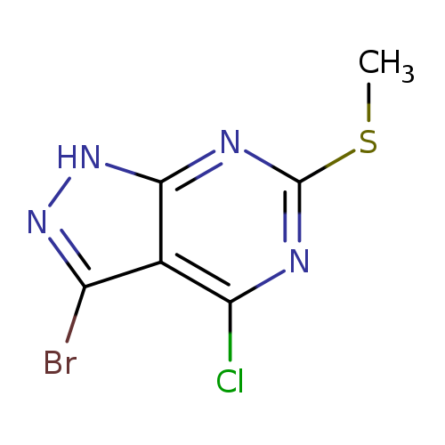 3-Bromo-4-chloro-6-(methylthio)-1H-pyrazolo[3,4-d]pyrimidine