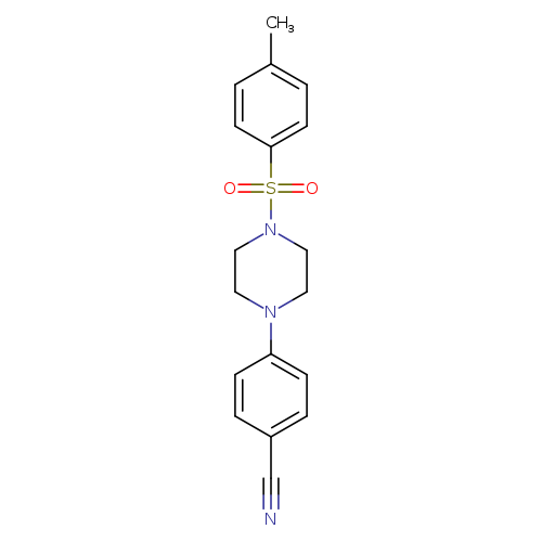 4-[4-(4-methylbenzenesulfonyl)piperazin-1-yl]benzonitrile