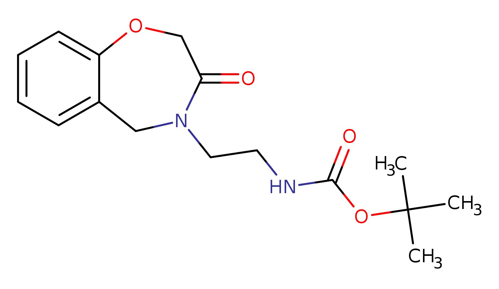 Carbamic acid, N-[2-(2,3-dihydro-3-oxo-1,4-benzoxazepin-4(5H)-yl)ethyl]-, 1,1-dimethylethyl ester