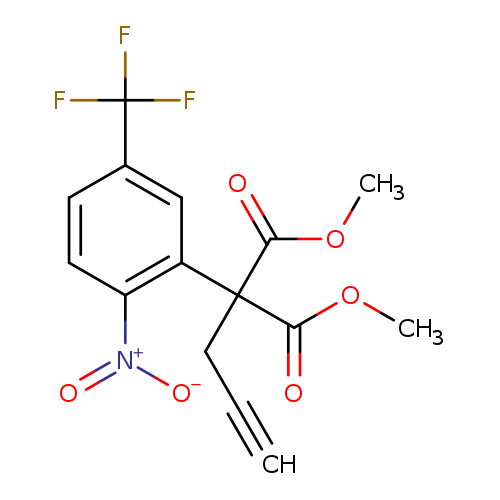 1,3-dimethyl 2-[2-nitro-5-(trifluoromethyl)phenyl]-2-(prop-2-yn-1-yl)propanedioate