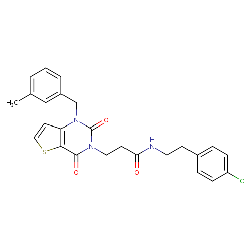 N-[2-(4-chlorophenyl)ethyl]-3-{1-[(3-methylphenyl)methyl]-2,4-dioxo-1H,2H,3H,4H-thieno[3,2-d]pyrimidin-3-yl}propanamide