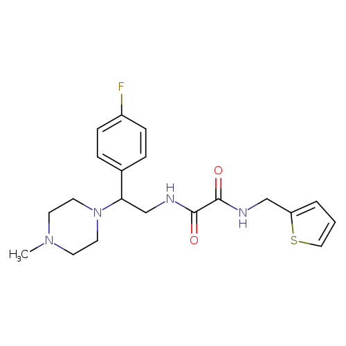 N'-[2-(4-fluorophenyl)-2-(4-methylpiperazin-1-yl)ethyl]-N-[(thiophen-2-yl)methyl]ethanediamide