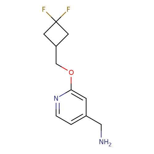 "(2-((3,3-difluorocyclobutyl)methoxy)pyridin-4-yl)methanamine"