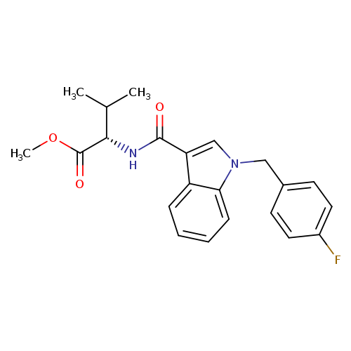 N-[[1-[(4-fluorophenyl)methyl]-1H-indol-3-yl]carbonyl]-L-valine,methylester