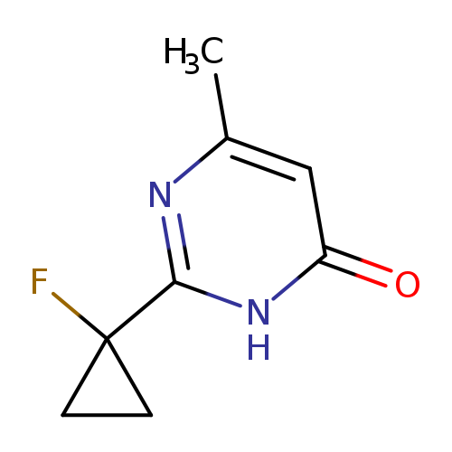 2-(1-fluorocyclopropyl)-4-methyl-1H-pyrimidin-6-one