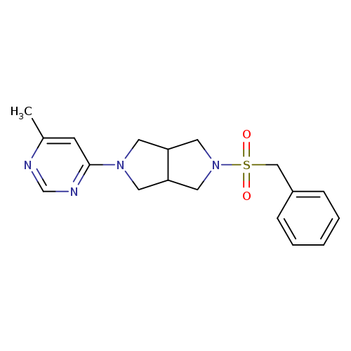 4-methyl-6-{5-phenylmethanesulfonyl-octahydropyrrolo[3,4-c]pyrrol-2-yl}pyrimidine