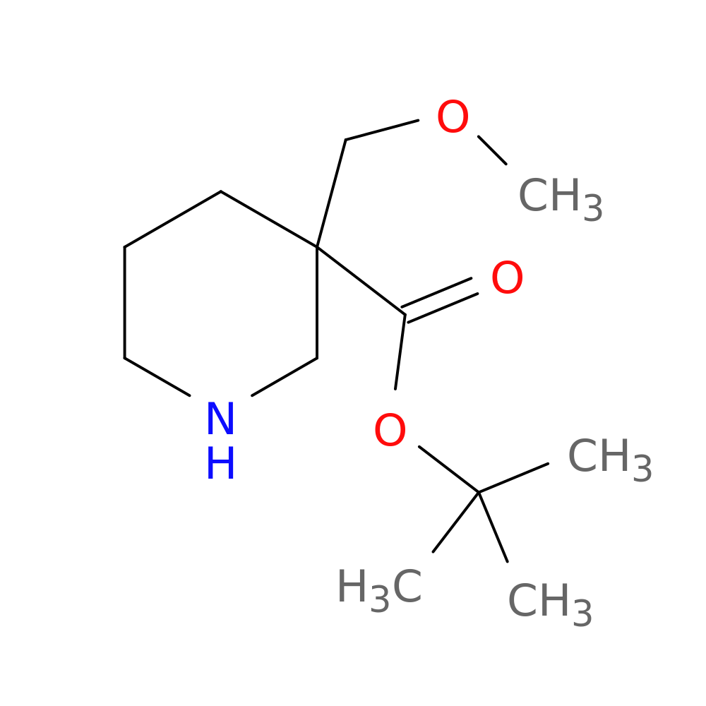tert-butyl 3-(methoxymethyl)piperidine-3-carboxylate