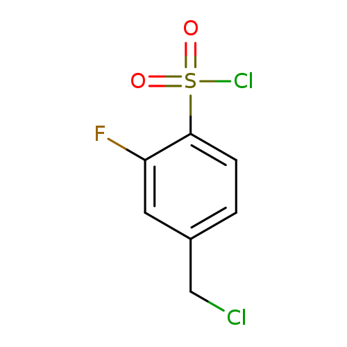 4-(CHLOROMETHYL)-2-FLUOROBENZENE-1-SULFONYL CHLORIDE