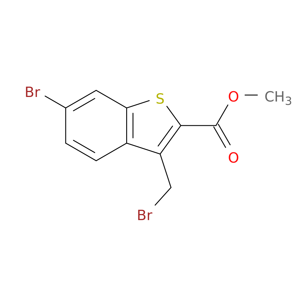 methyl 6-bromo-3-(bromomethyl)-1-benzothiophene-2-carboxylate