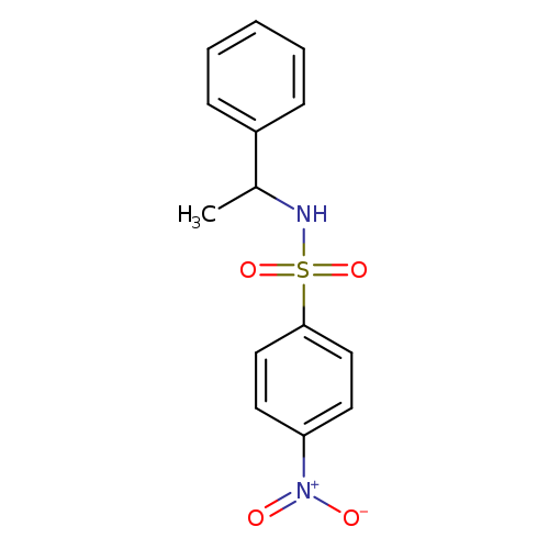 Benzenesulfonamide, 4-nitro-N-(1-phenylethyl)-
