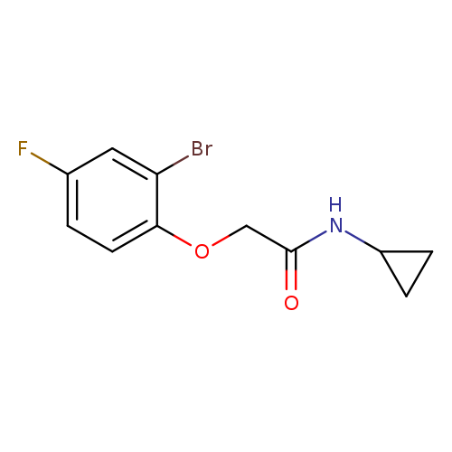 2-(2-Bromo-4-fluorophenoxy)-N-cyclopropylacetamide