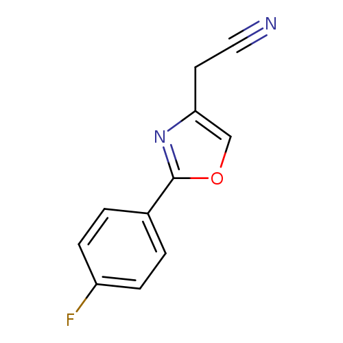 2-[2-(4-fluorophenyl)-1,3-oxazol-4-yl]acetonitrile