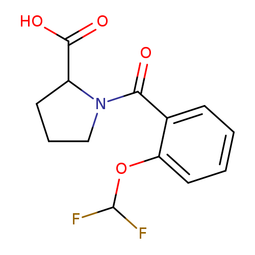 1-[2-(difluoromethoxy)benzoyl]pyrrolidine-2-carboxylic acid