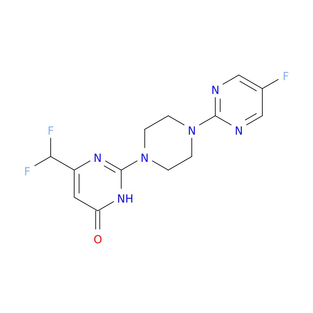 6-(difluoromethyl)-2-[4-(5-fluoropyrimidin-2-yl)piperazin-1-yl]-3,4-dihydropyrimidin-4-one