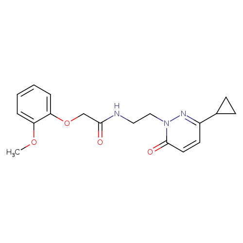N-[2-(3-cyclopropyl-6-oxo-1,6-dihydropyridazin-1-yl)ethyl]-2-(2-methoxyphenoxy)acetamide