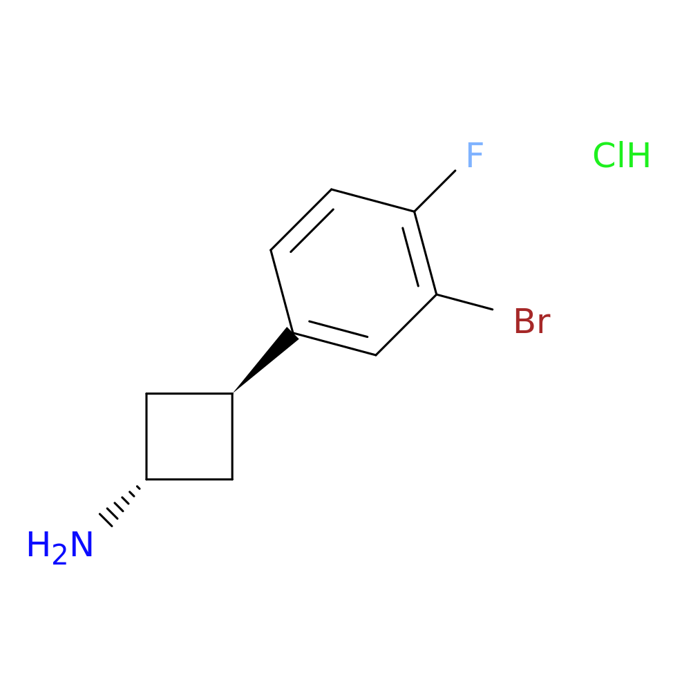 (1r,3r)-3-(3-bromo-4-fluorophenyl)cyclobutan-1-amine hydrochloride