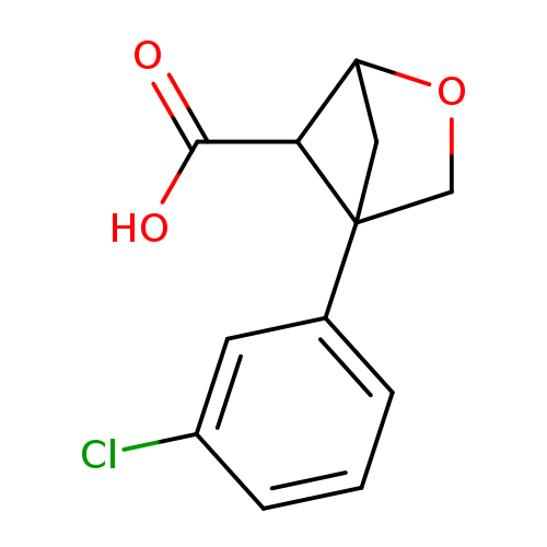 4-(3-chlorophenyl)-2-oxabicyclo[2.1.1]hexane-5-carboxylicacid